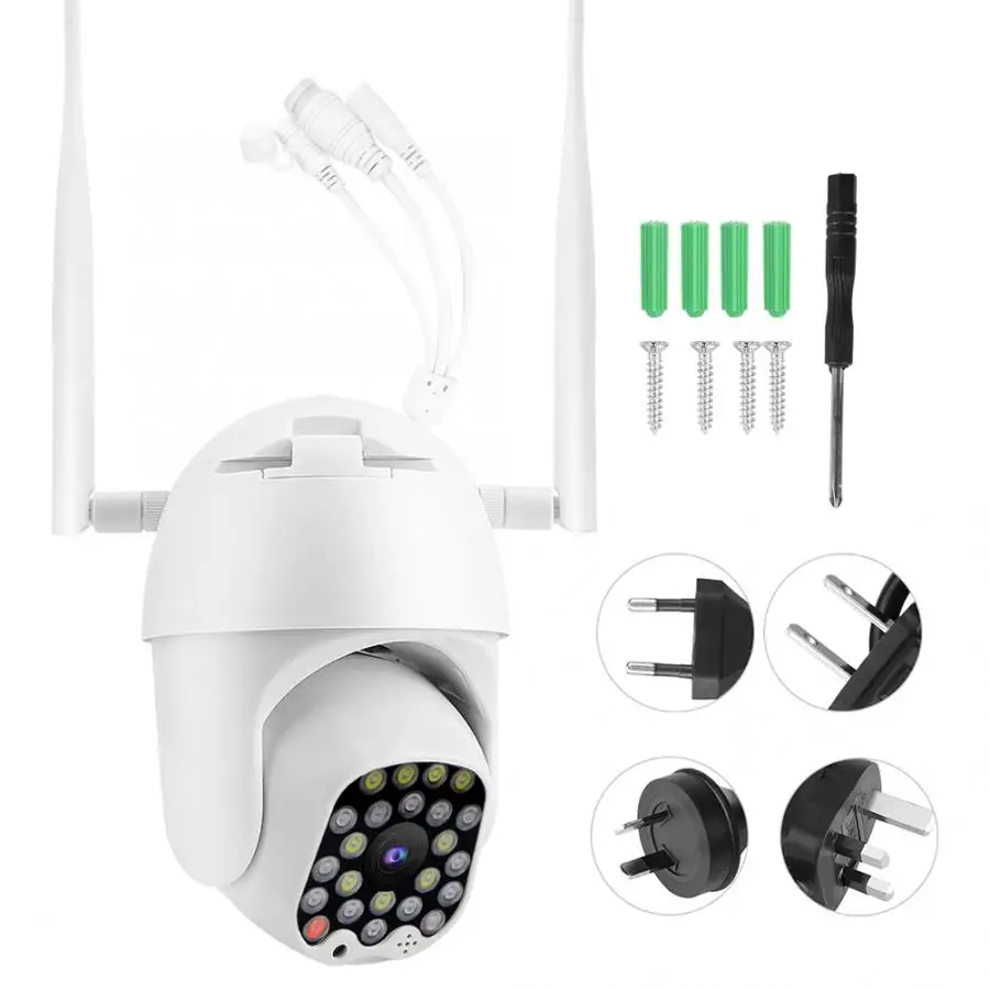 

IP Camera 2.5inches 23LED WIFI P2P Dome Camera PTZ 1080P IP65 Security 110-240V for ONVIF