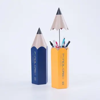 

Pencil Shape Makeup Brush Pen Holder Stationery Storage Organizer Office School
