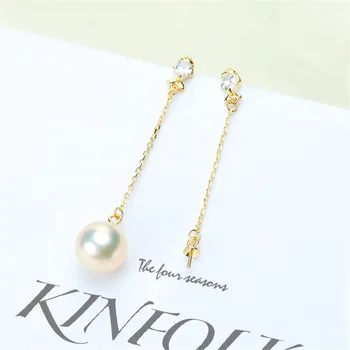 

DIY Pearl Stud Earrings Holder S925 Sterling Silver Earrings Settings Women DIY Earrings Jewelry Findings