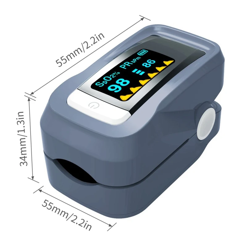 

Portable Mini Finger Blood Pulse Oxygen Meter Oxygen Saturation Monitor Blood Oximeter Blood Pressure Meter LED