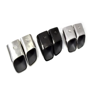 

1 pair stainless steel exhaust pipe for Porsche Macan in 2019-2020 Mufflers car exhaust tip turbo exhaust tip black tip