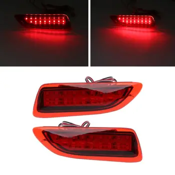 

1Pair FTT Rear Bumper Lights LED Reflector Brake Stop Signal Running Lamp For Toyota Corolla Lexus CT200h 57BA