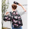 New School Backpack Set Waterproof Nylon Teen Girls Bookbags 15 inches Laptop Backpack Kids Lunch Tote Bag Clutch Purse 5