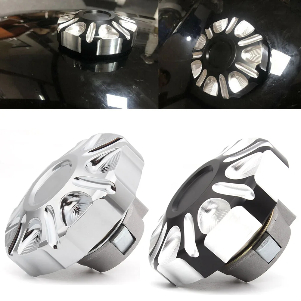 

Motorcycle Aluminum Fuel Gas Tank Vented Decorative Oil Cap Custom Accessories For Harley Street 750 500 2015-2019