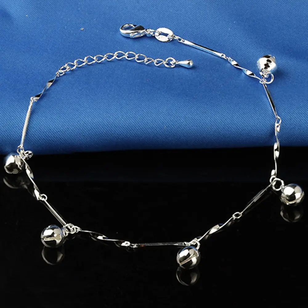 1 шт., 5 колокольчиков, Круглые, Boho, женские браслеты на цепочке, босиком, кисточками, сандалии, Пляжное пляжное украшение на ногу, браслет на ногу, ювелирные изделия