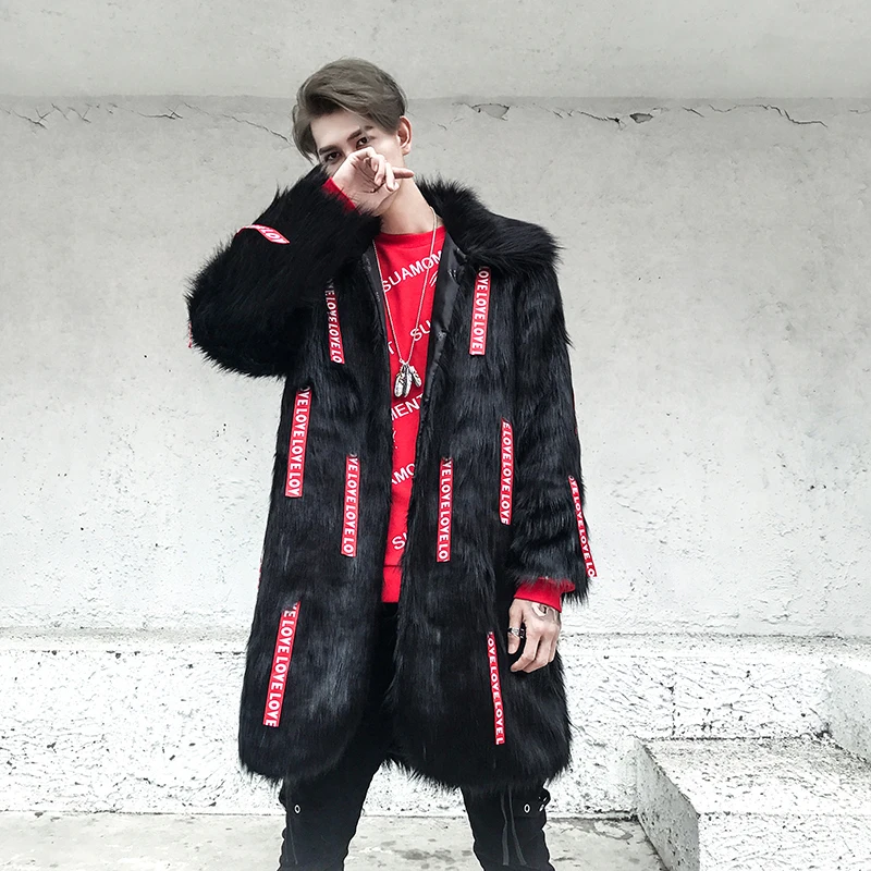 Осень новая Корейская версия оригинальной моды Tide бренд мех Men'sPersonalityRedCloth плюшевый хлопок Толстая теплая ветровка