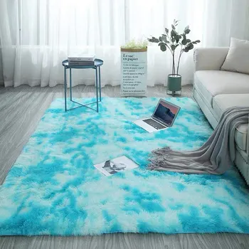 

Moderns Abstract Rugs Mat Decor Bedroom Living Room Fluffy Shag Rug Plush Carpet LAD-sale