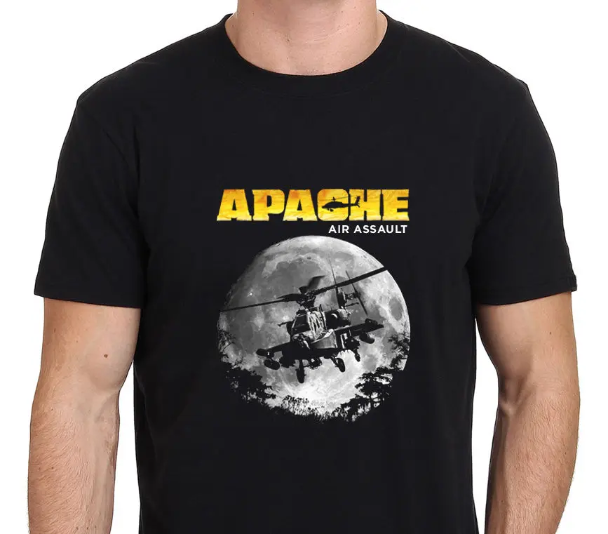 2019 новая брендовая футболка с вырезом лодочкой 100% хлопковая одежда Apache Air Новая