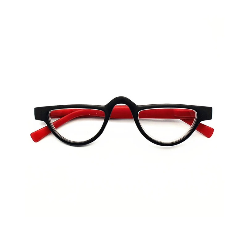 Новые очки для чтения «кошачий глаз» женские и мужские легкие прозрачные линзы дальнозоркости маленькие очки унисекс очки - Цвет оправы: Red