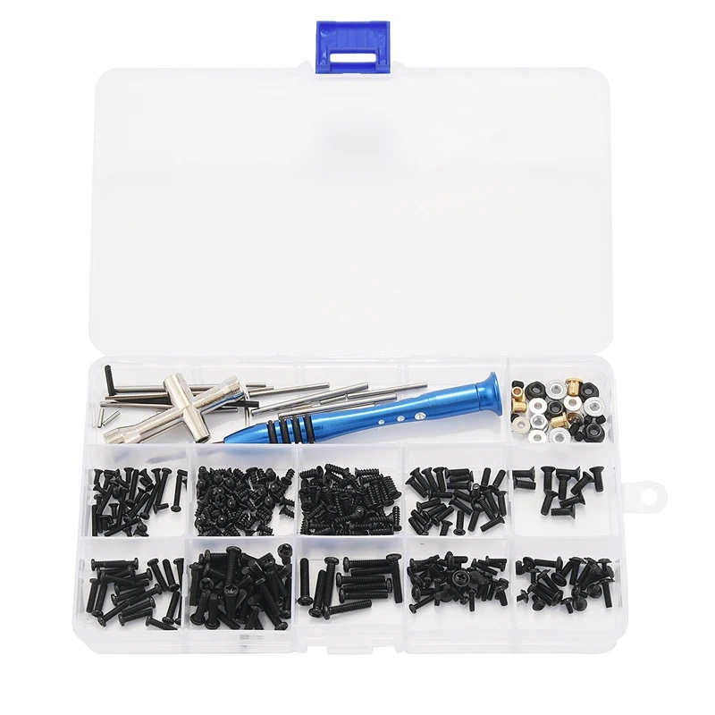 

M2 M2.5 M3 Screw Fastener Kit Cross Sleeve Hex Wrench Swing Arm Pin Screws for WLtoys 144001 1/14 RC Car Spare Parts