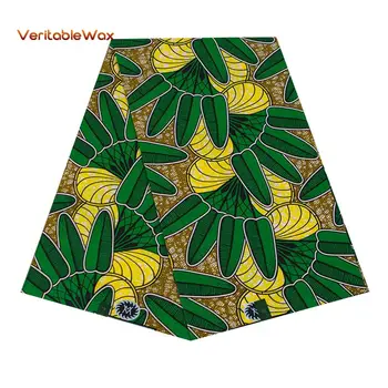 

African Fabric Ankara African Real Wax Prints Cotton Fabric Diamond Pattern BintaRealWax High Quality For Party Dress 24FS1350