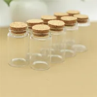 6 Piece 47*80mm 90ml Cork Glass Bottle Stopper Spicy Storage Jar Bottle Containers Glass spice candy Jars Vials DIY Craft 1