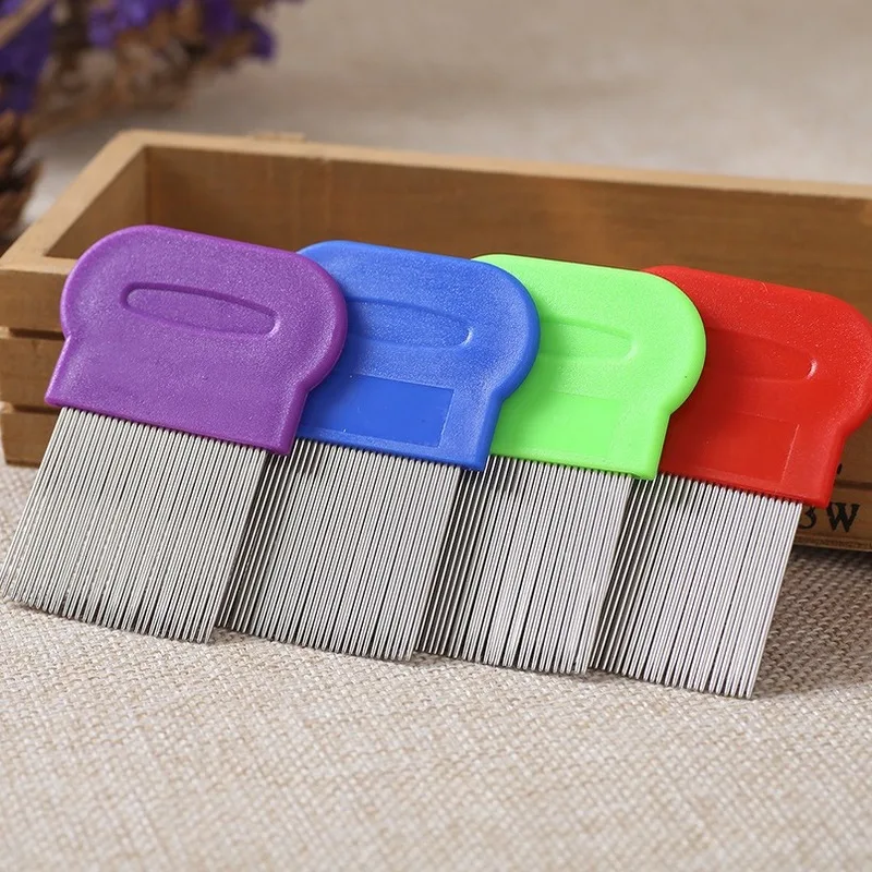 Pet Grate Combs Long Needle Shellfish Flea Stainless Steel Remove Lice Comb For Cats And Dogs Supplies Wholesale Para Perro