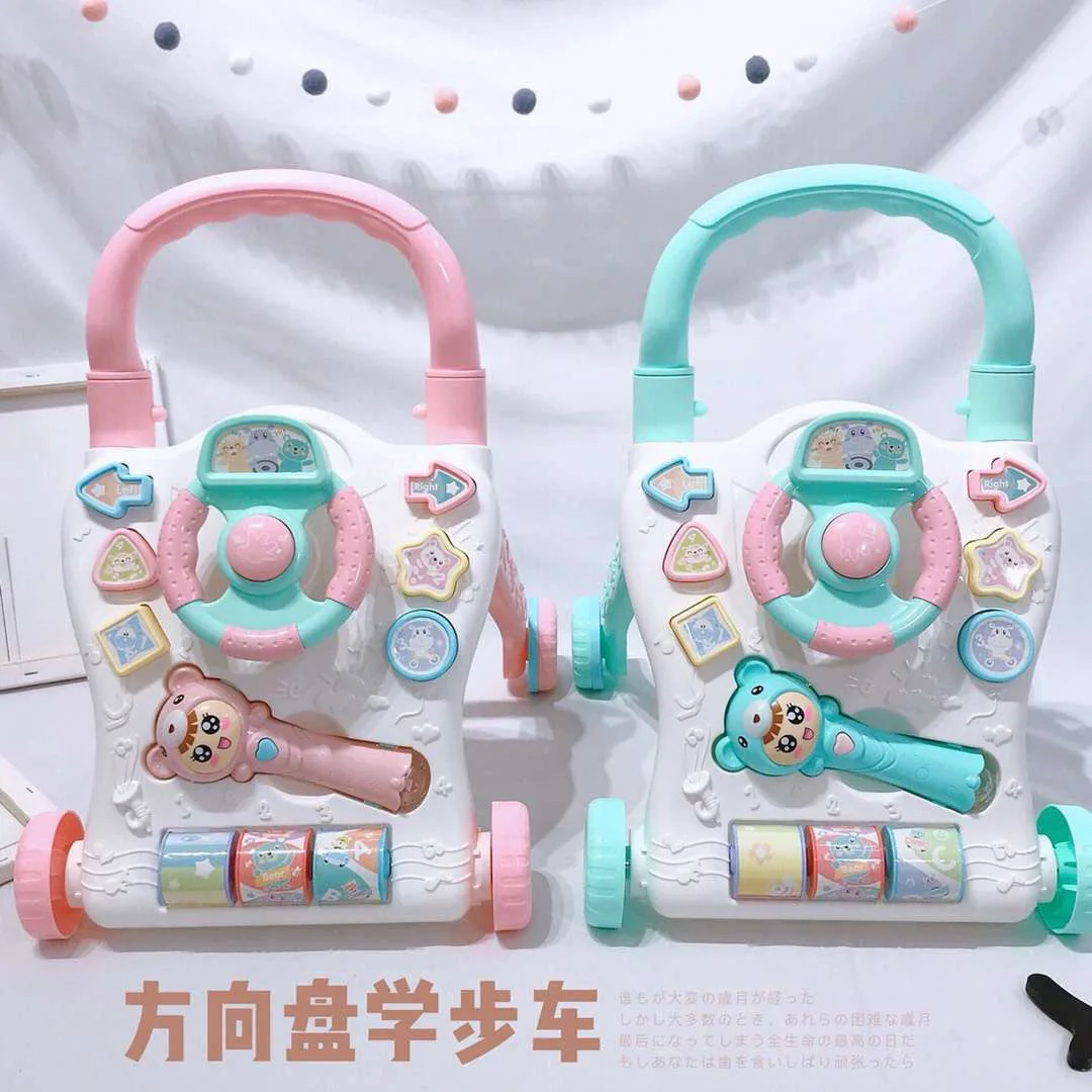 Тележка для ходунков для детей 0-2 лет, многофункциональная игрушка-ходунок для детей 0-2 лет