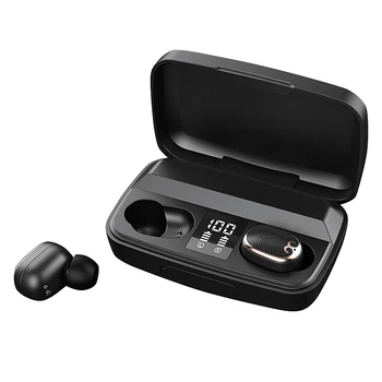 

S17S Mini Bluetooth Headset LED Digital Display Press Wireless Headset HIFI Stereo Headset