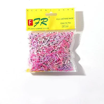 Mixed Pink White 1000 шт./упак. детские головные уборы Мини одноразовый резиновый резинки красочные эластичные резинки для волос девушки хвост Зажим Для Волос Аксессуары - Цвет: Mixed Pink White
