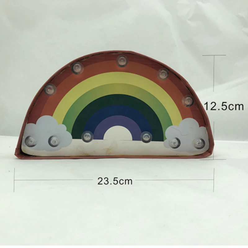 Rainbow Lanpulux Экологически чистая бумажная фруктовая Ночная лампа мороженое попугай декоративный кактус лампа окно дисплей моделирование огни фотографии реквизит - Испускаемый цвет: Rainbow