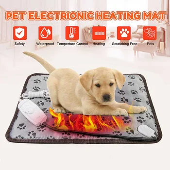 

220V EU Plug Pet Electric Heating Blanket Cat Electric Heated Pad Anti-scratch Dog Heating Mat Sleeping Bed For Winter