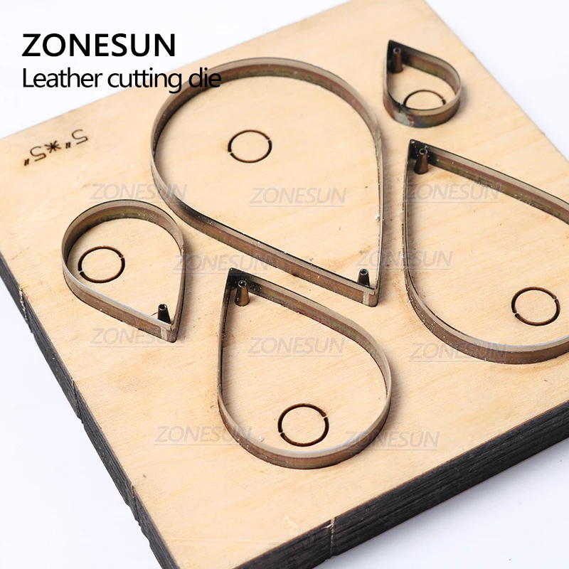 ZONESUN H10 DIY Custom Cutter кожаные серьги для резки высечки кожи серьги для стального правила высечки машины пресс-инструменты