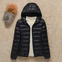 2021 New Women Thin Down Jacket White Duck Down Ultralight Jackets Autumn And Winter Warm Coats Portable Outwear - Image 2