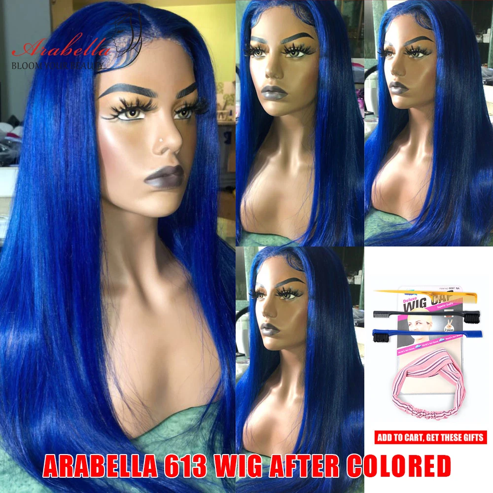 613 Lace Front Wig 180% 250% Density Human Hair Wigs High Ratio Arabella Remy Hair Peruvian 13x4 Blonde Lace Front Wig