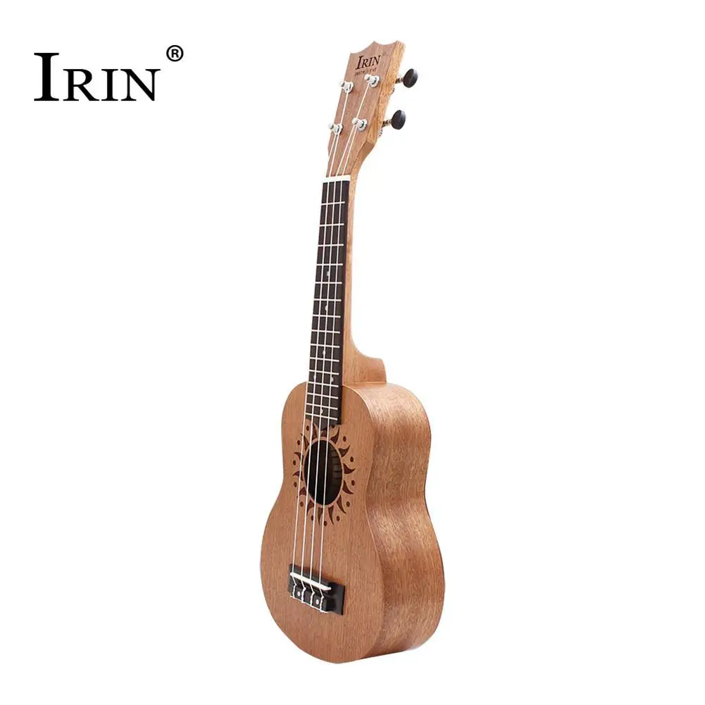 IRIN 21inch Ukulele Sapele Wood Flower Sound Hole 15 Fret Four Strings Guitar+Bag+String+Capo+Strap