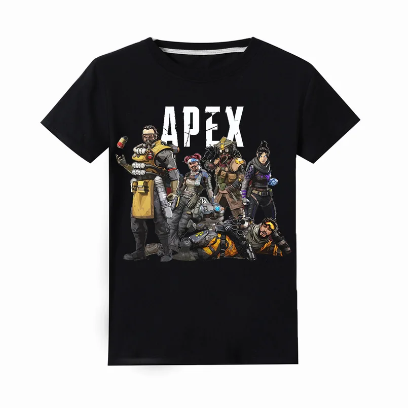 

Summer Children's cartoon Toy Story apex legends JOJO siwa Alan Walker faded cotton boys and girls christmas t shirt clothing