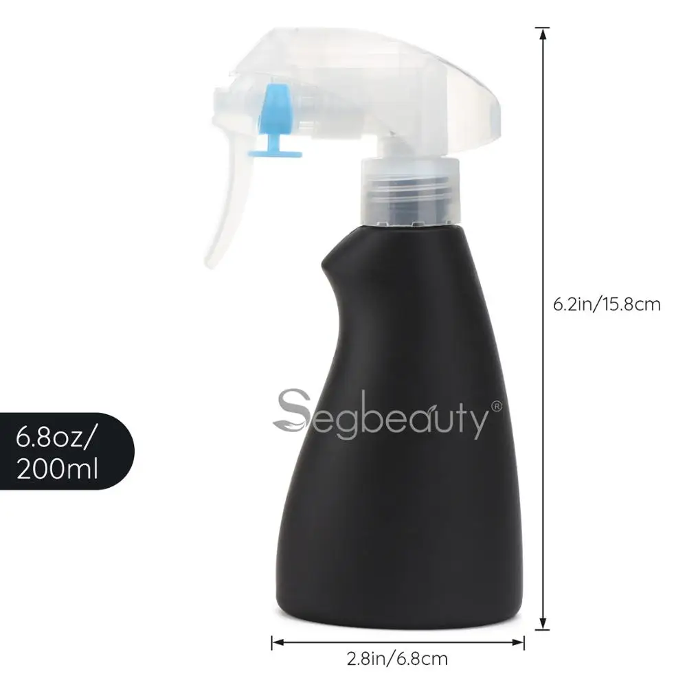 Segbeauty, 2 упаковки, Парикмахерская бутылка с распылителем, 200 мл, пустая бутылка, многоразовая бутылка с туманом, Парикмахерская, распылитель воды для волос, инструменты для ухода