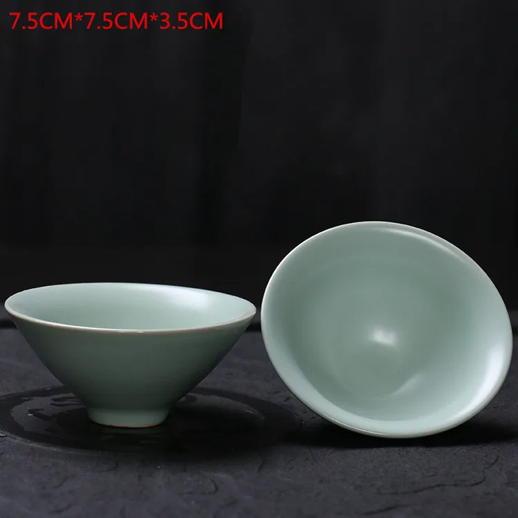 A Ceramic China Tea Cup Kiln Change Ceramic Home Kungfu Tea Cup Creative ceramic cup cups tazas de ceramica creativas I041 - Цвет: A