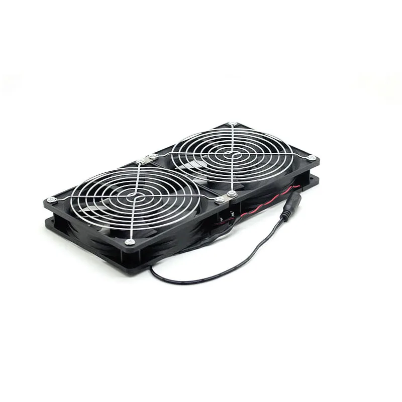 Violent miner mining machine server workstation cooling fan high speed large air volume DC 12V 12cm 120mm - Blade Color: 3200rpm dual fan