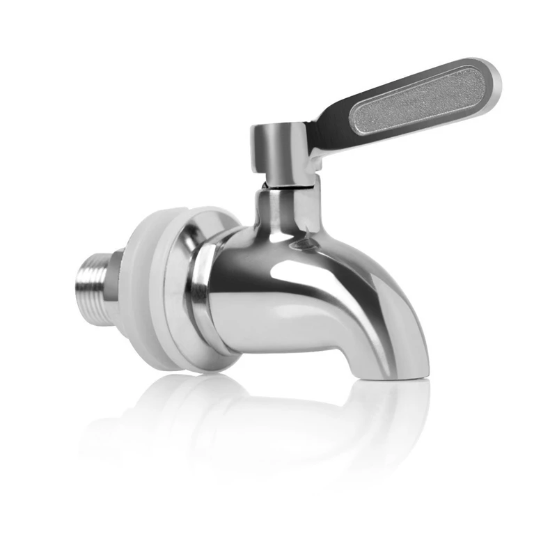 304 Stainless Steel Beverage Dispenser Replacement Spigot Juice Cold Drink Wine Barrel Faucet for Home and Party Use