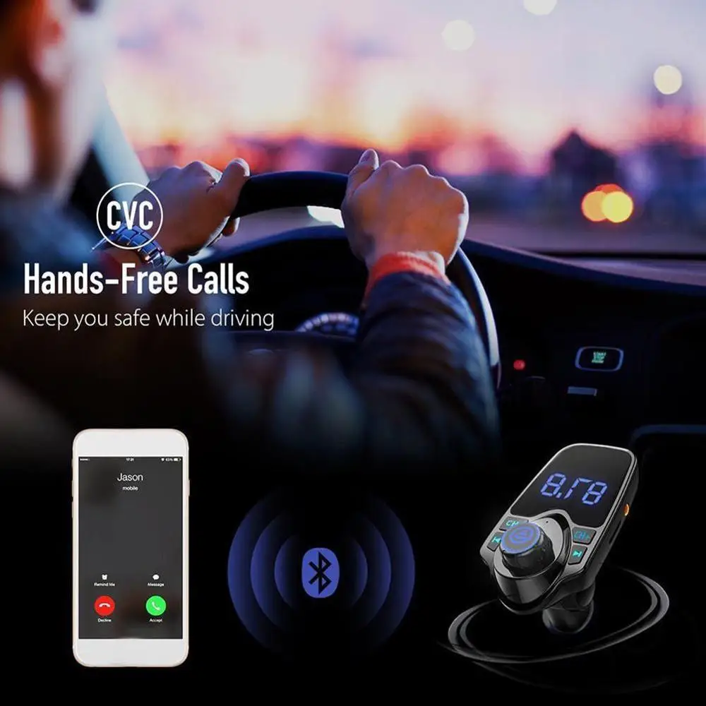 Автомобильный Mp3 Bluetooth плеер приемник Hands-free Телефон U диск Тип Автомобильная карта Машина fm-передатчик