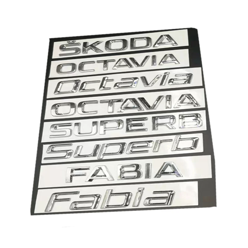 Новая наклейка для машины 3D ABS наклейка эмблема хром логотип для Skoda Octavia 2 A7 A5 Kodiaq Superb Fabia Yeti Rapid 1ZD853675