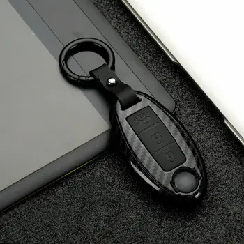 

Car Key Shell Remote Case Carbon Fiber Holder For Nissan-Qashqai Skyline Ju Remote Control Key Case Smart Key Fob