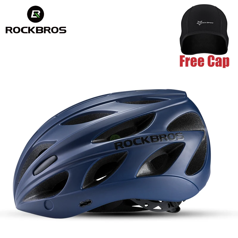 

ROCKBROS Bike Helmet With Visor Detachable Magnetic Goggles 2 Lens MTB Mountain Road Bike Cycling Ultralight Helmets Safety Cap