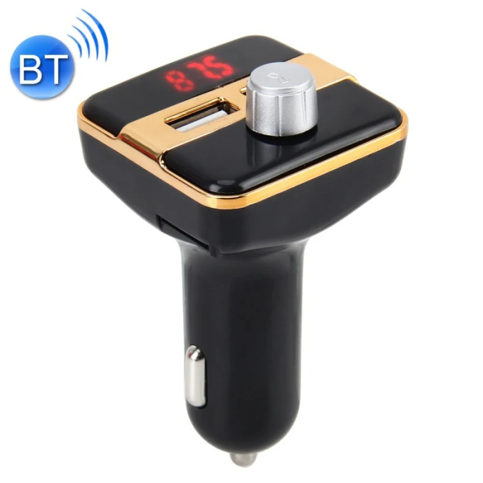 Wireless Bluetooth Handsfree Transmitter Car MP3 FM Player Double USB LCD Charger Car Styling