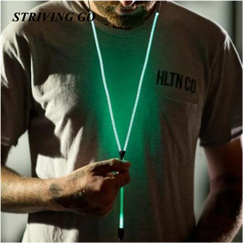 2020 модные светится в темноте металлические наушники с микрофоном светящиеся