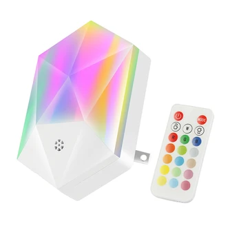 

Remote Control LED RGB Night Lights 16 Colors 4 Modes Night Light for Kids Bedroom Hallway Kitchen Stairs(EU Plug)