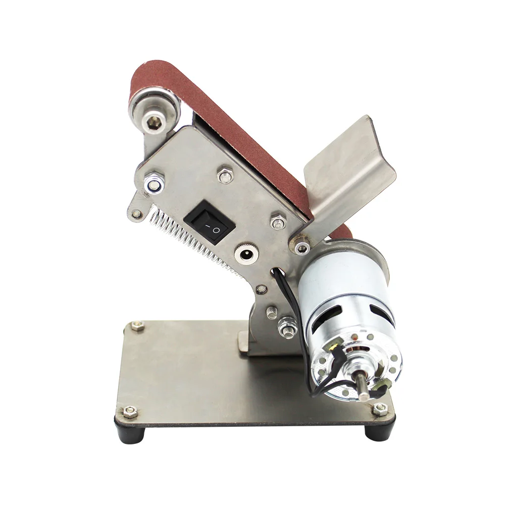 

40~90W Folding Belt Sander Multi-function Belt Type Sand Belt Machine Mini Electric Grinder Small Grinding Wheel Machine US plug