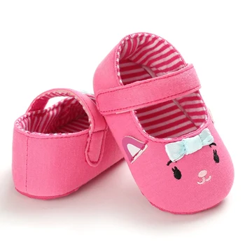 

Baby Shoes First Walkers Shoes Cartoon Cat Infant Girls Prewalker Children Footwear Toddler Shoes 0-24M