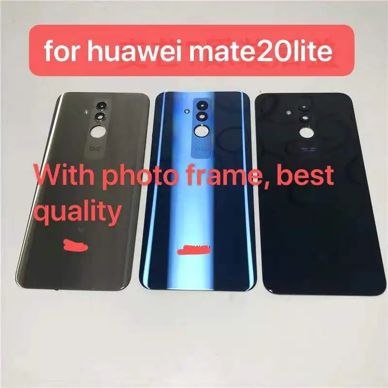 For Huawei Mate 20 Lite Back Battery Cover Glass Housing Door Case With Camera Lens Rear | Мобильные телефоны и