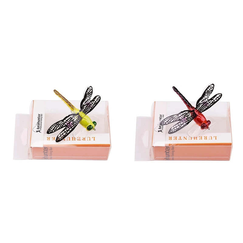 Dropship-2Pcs поплавок-приманка для рыбалки Стрекоза искусственная приманка для ловли нахлыстом цветные наживки бионическая водная поверхность Fly Inse