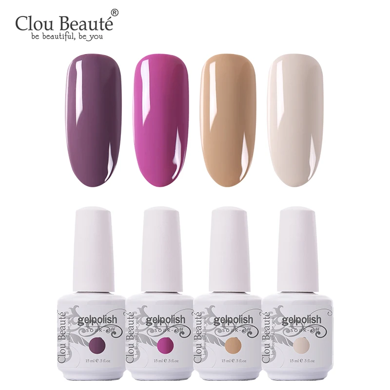 Clou Beaute набор Гель-лак УФ светодиодный лак для ногтей маникюр Vernis Полупостоянный Гибридный Гель-лак для ногтей впитывающий Гель-лак для ногтей - Цвет: 15MLZH20