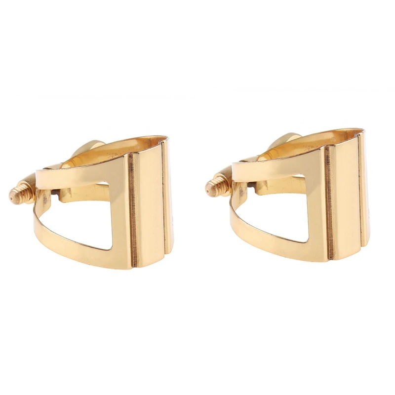 

2 Pcs Tener/Soprano Bb Saxophone Mouthpiece Ligature Gold -Plated Ligature Fastener for Rubber Mouthpiece