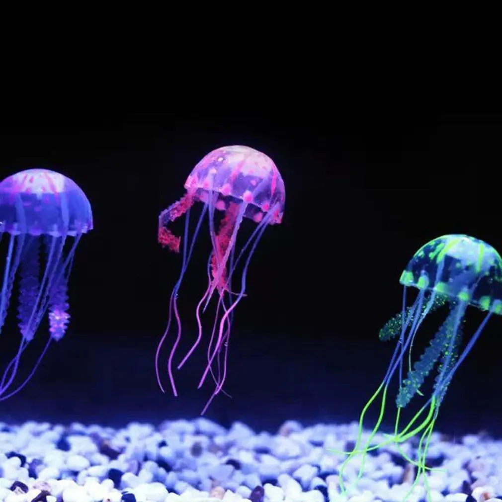 

Fish Tank Landscaping Decoration Emulation Jellyfish Noctilucent Acaleph Goldfish Tank Aquarium Landscaping Ornaments