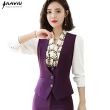 Naviu, новая мода, высокое качество, верхняя одежда, жилет для офиса, для девушек, формальный жилет, рабочая одежда