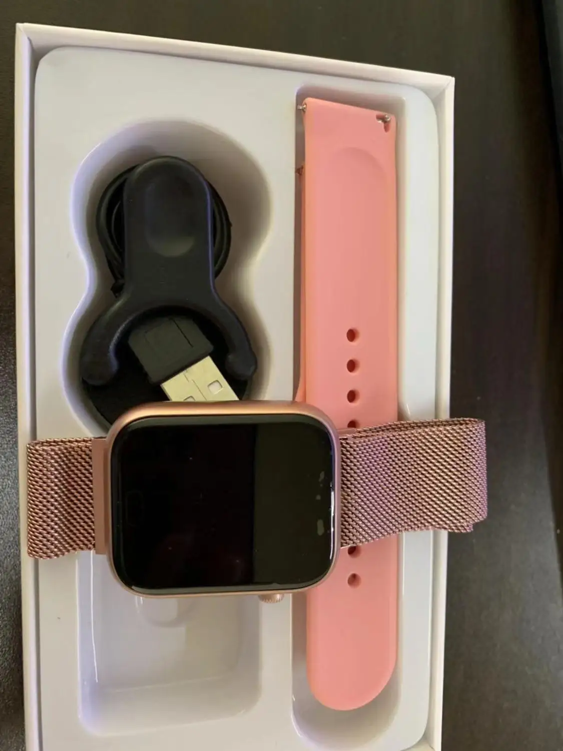 pink-2 Bluetooth для женщин и мужчин Смарт-часы IWO сердечного ритма кровяного давления фитнес-трекер PK B57 IWO 8 9 Q9 Smartwatch для IOS Android - Цвет: pink-2
