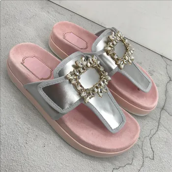

Shoes Women Ladies Slippers Zapatos De Mujer Flat Female Shoes Buckle Chaussures Femme Crystal Buty Damskie Outdoor Scarpe Donna
