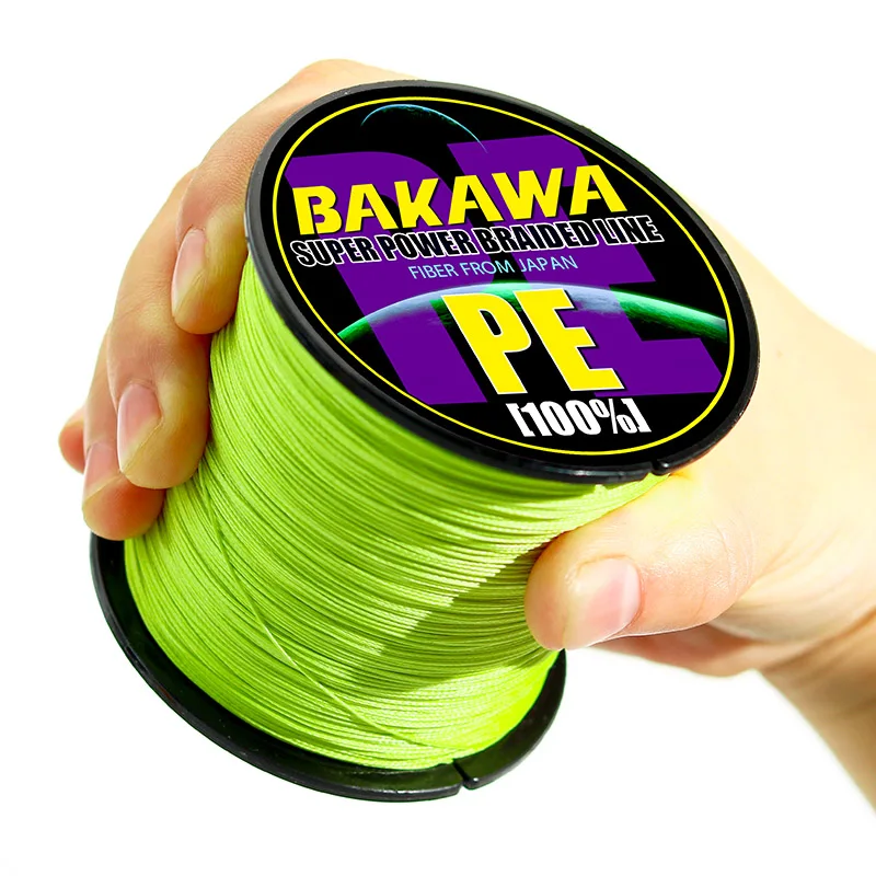 BAKAWA 300 м до 1000 8 нитей Супер Прочные 4 плетеные лески PE многонитевые для ловли карпа