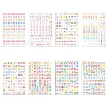 

8 Packs Handmade Mini Stud Earrings Hairpin Shrinks Dinks Creative A4 DIY Materials Shrink Flim Jewelry Making Art Craft